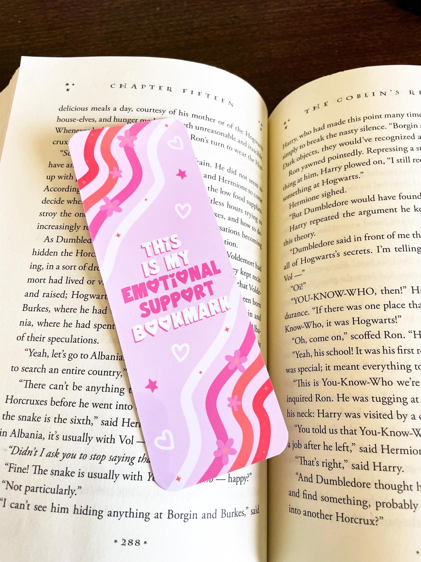 Emotional Support Bookmark