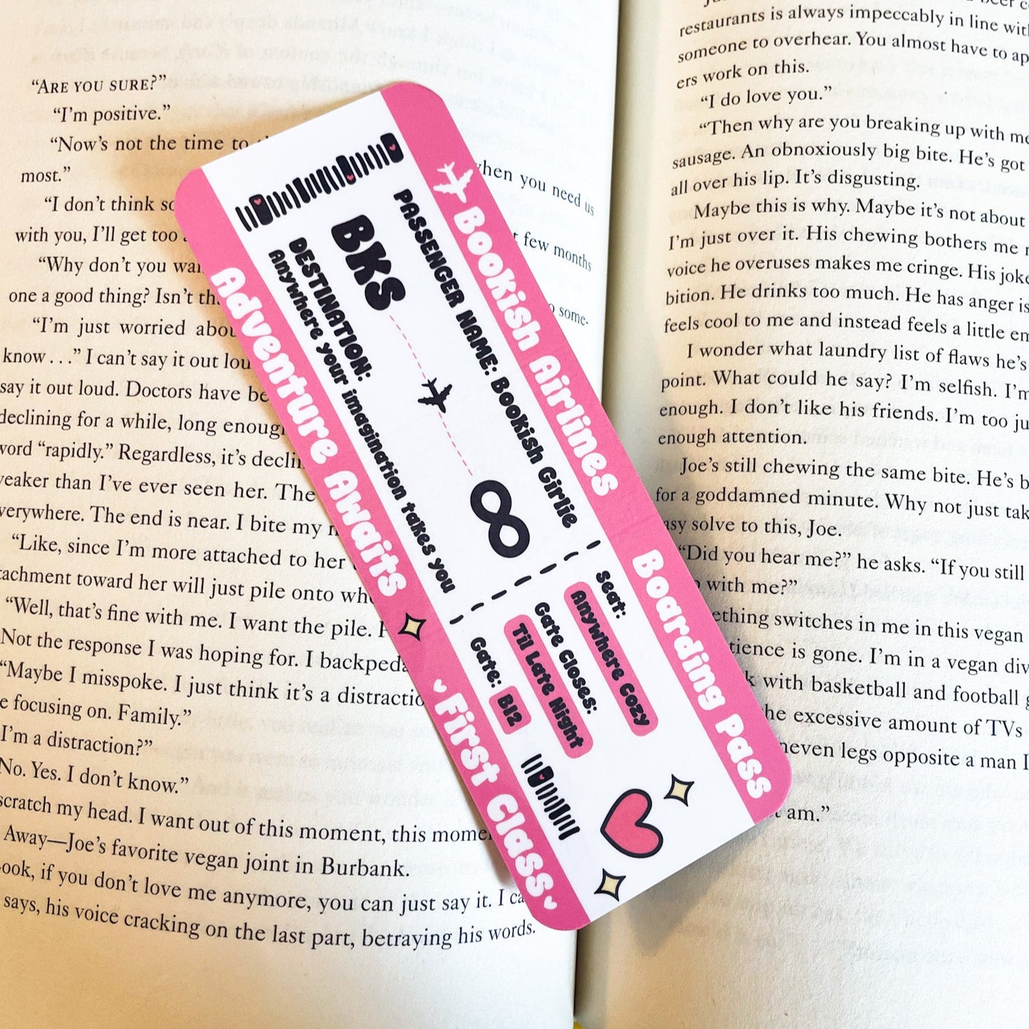 Bookish Airlines Bookmark