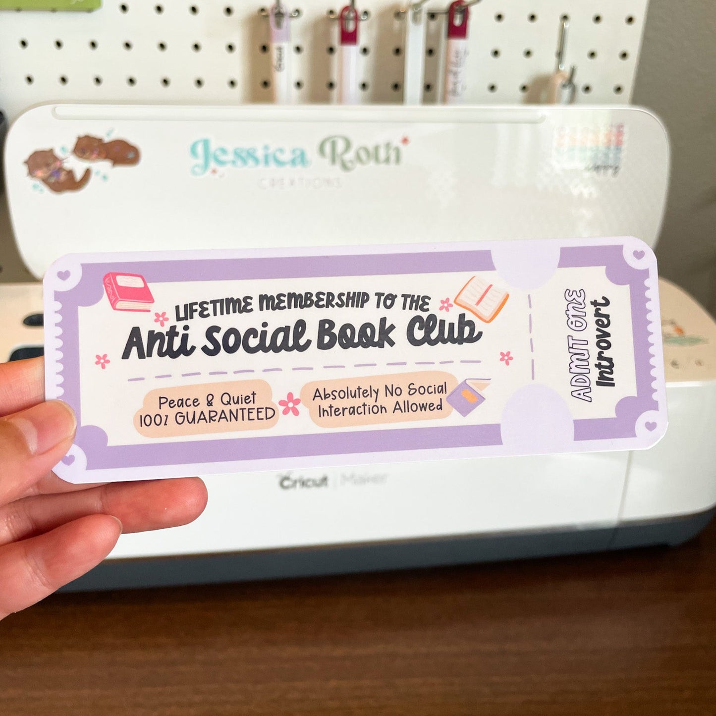 Anti Social Book Club Bookmark