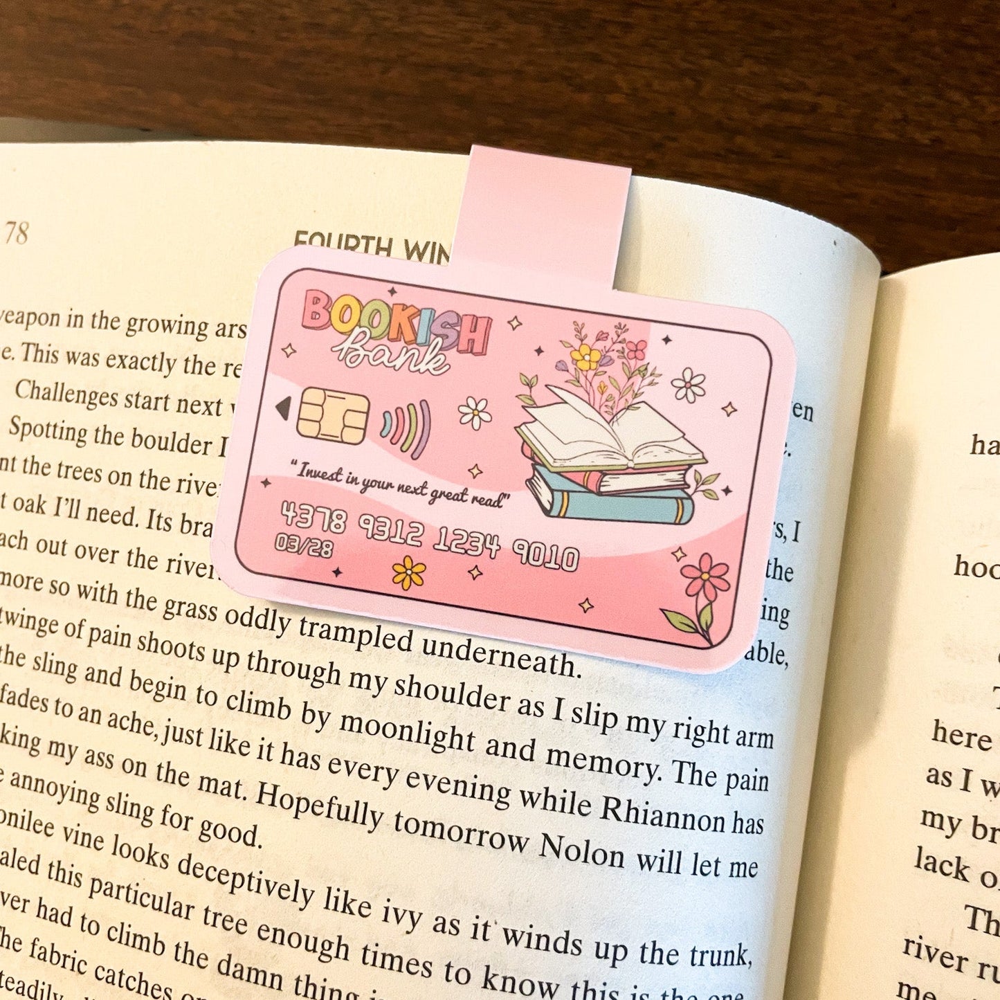Bookish Bank Magnetic Bookmark