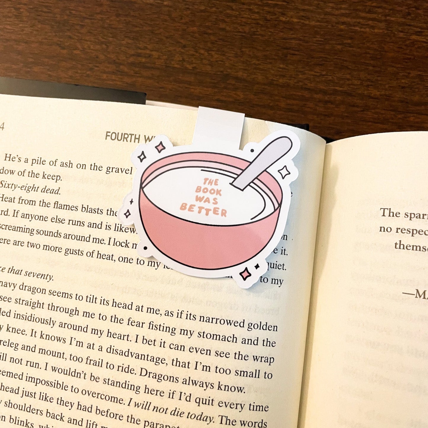 The Book was Better Magnetic Bookmark
