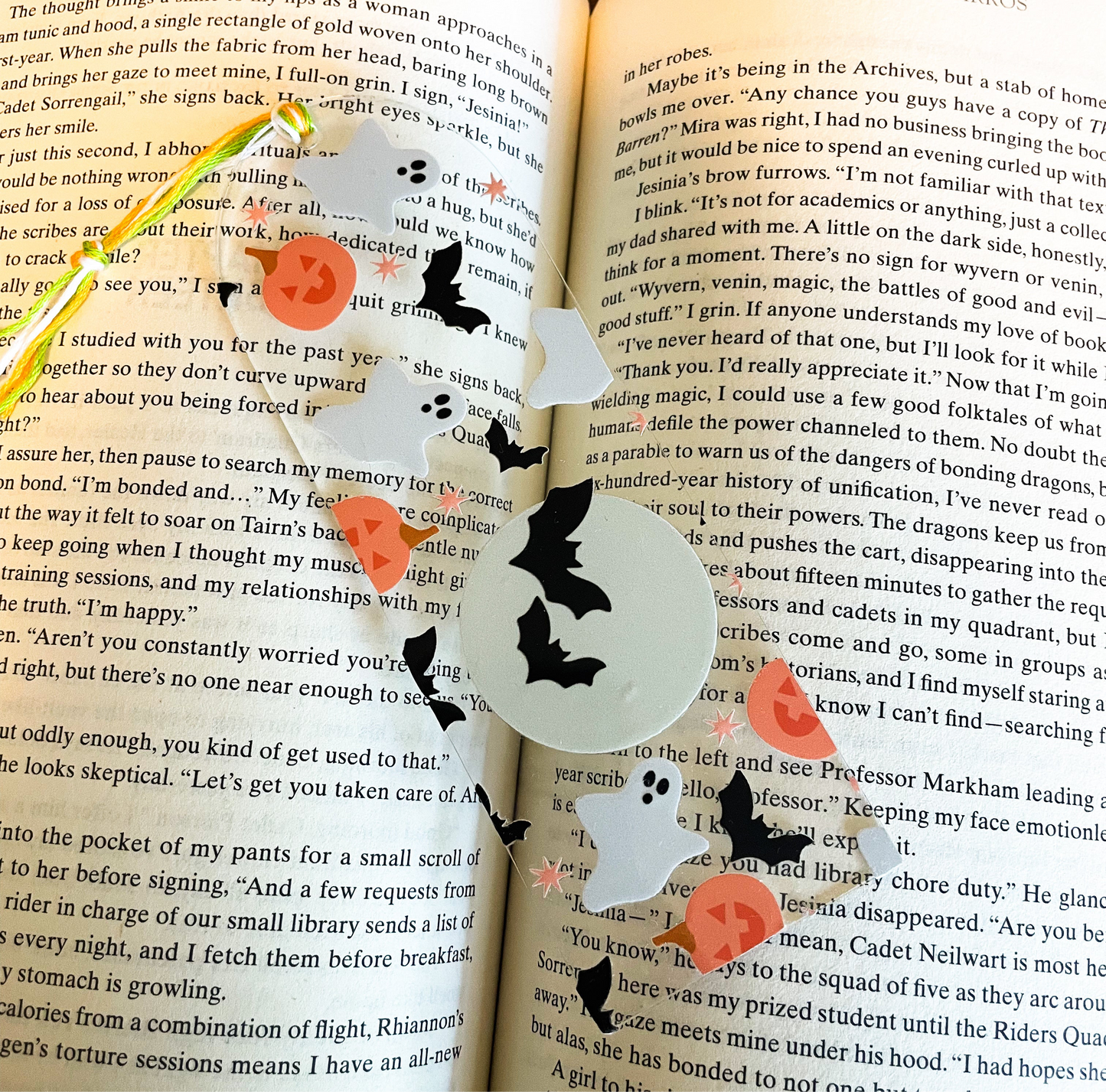 Bats & Pumpkins Acrylic Bookmark