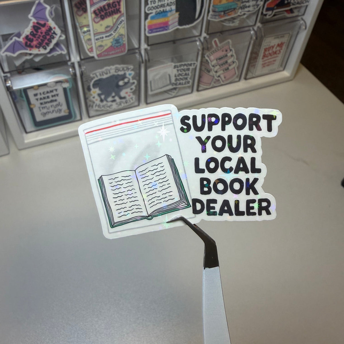 Local Book Dealer Holographic Sticker