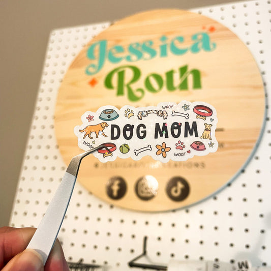 Dog Mom Holographic Sticker