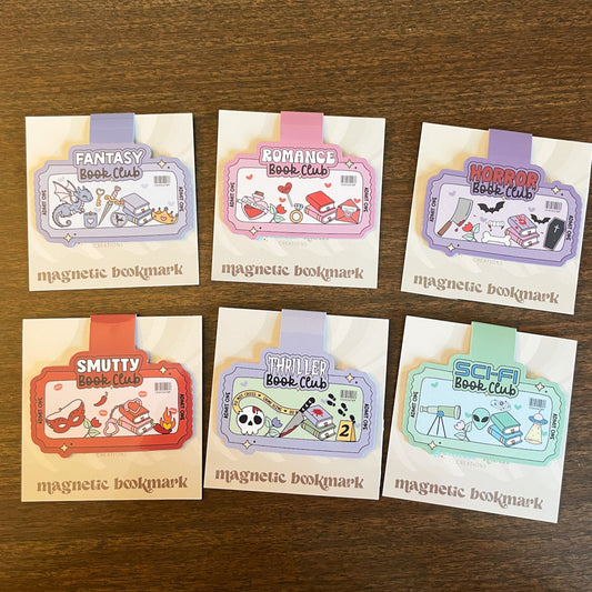 Admit One Book Club Magnetic Bookmarks