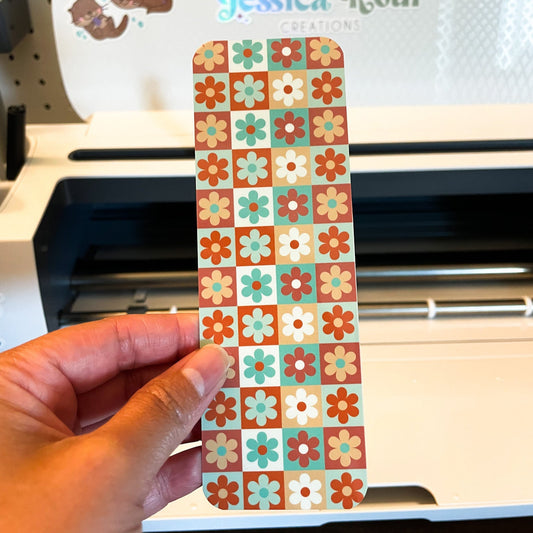 Checkered Daisies Bookmark