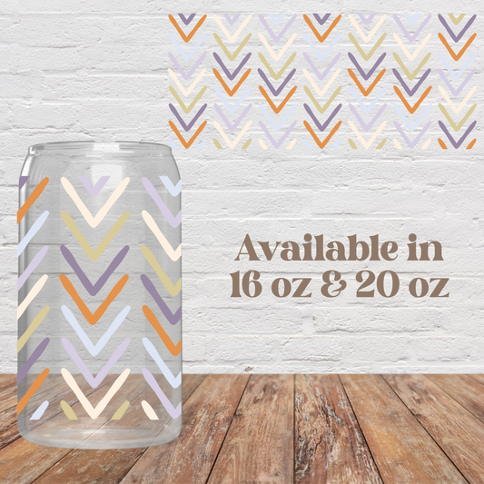 Boho Arrows Glass Cup
